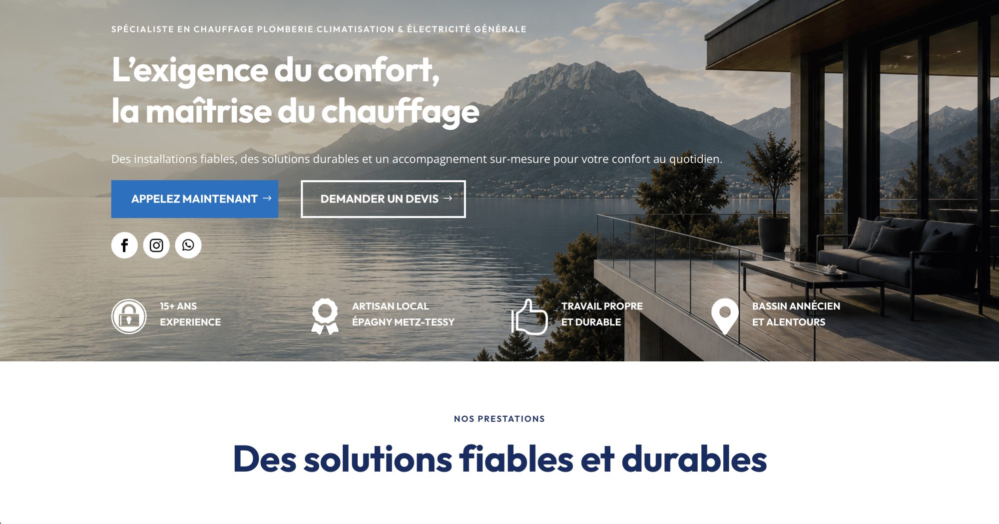 Plomberie des 2 Lacs, website
