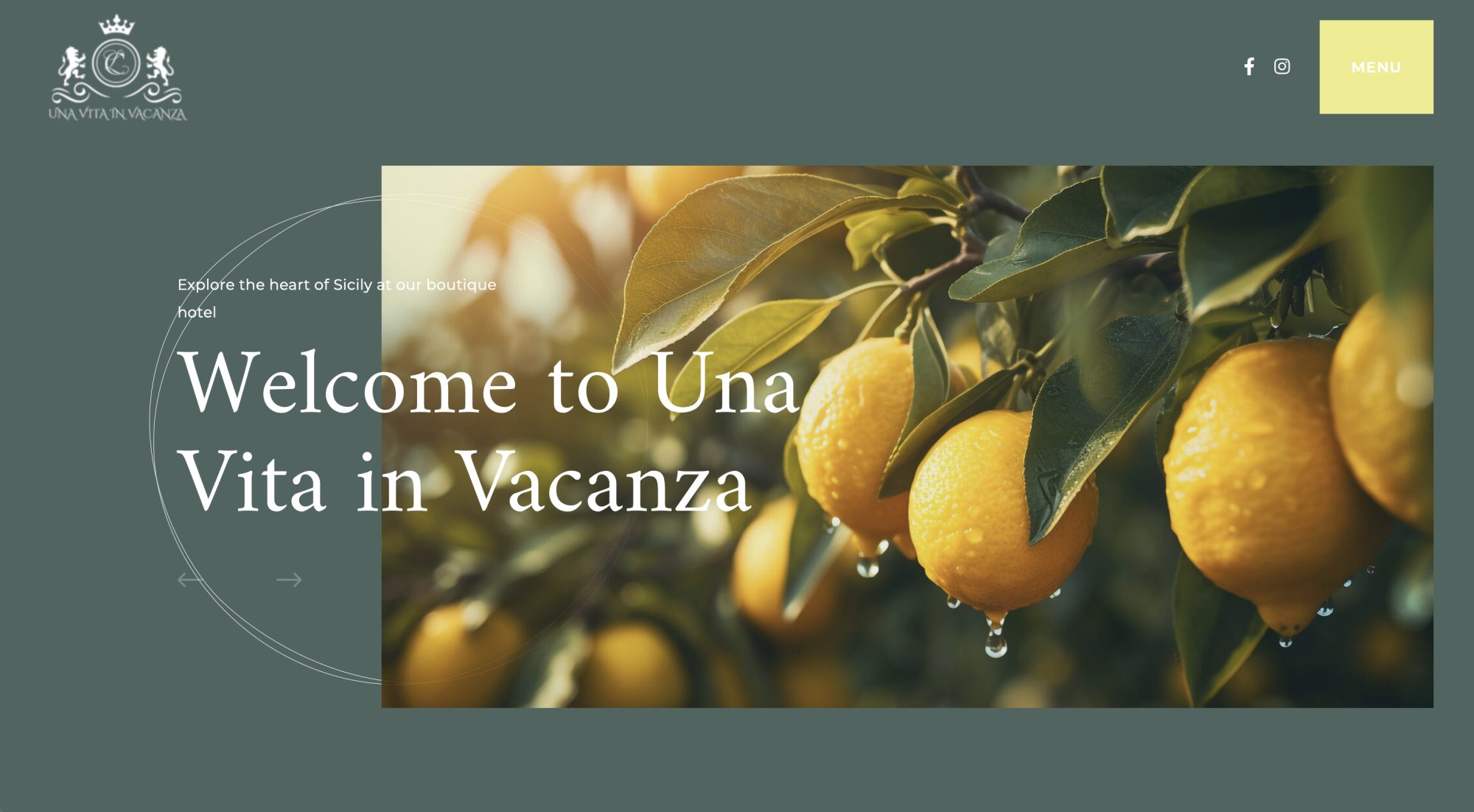 Una Vita in Vacanza, website